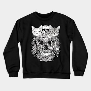 Cat Skull Anatomy Crewneck Sweatshirt